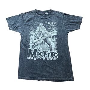 Misfits tee shirt acid wash medium